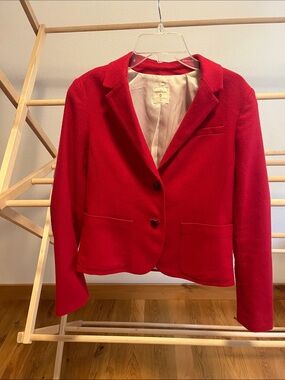 GAP Women's Bright Red Single-Breasted Academy Blazer